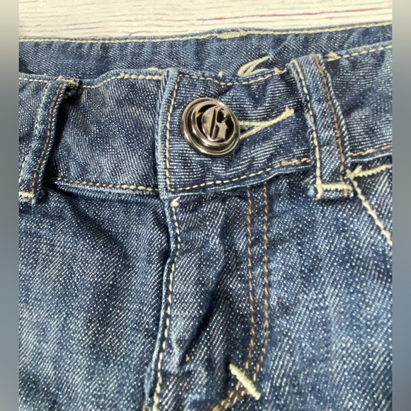 Guess Womens Jean Shorts Size 24 Denim Raw Hem Cut Off 4” Inseam Low Rise Blue - Picture 3 of 11